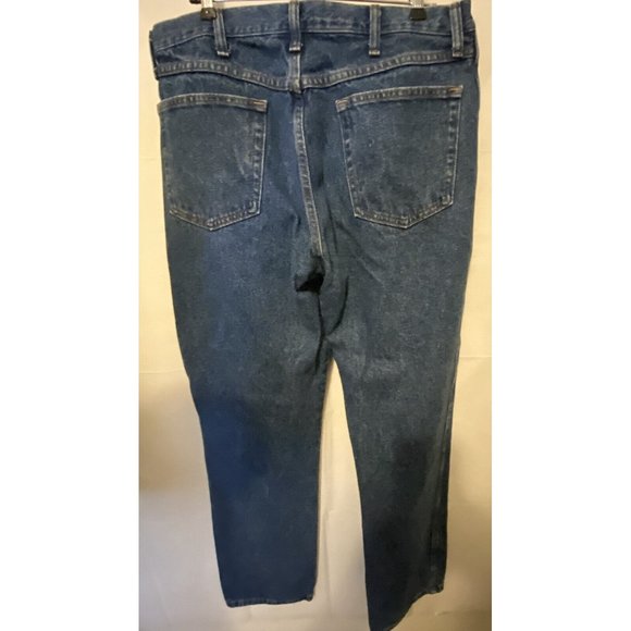 Wrangler VF Jeans Mens Blue Denim Jeans Size 36X32 100% Cotton Midrise - Picture 7 of 9